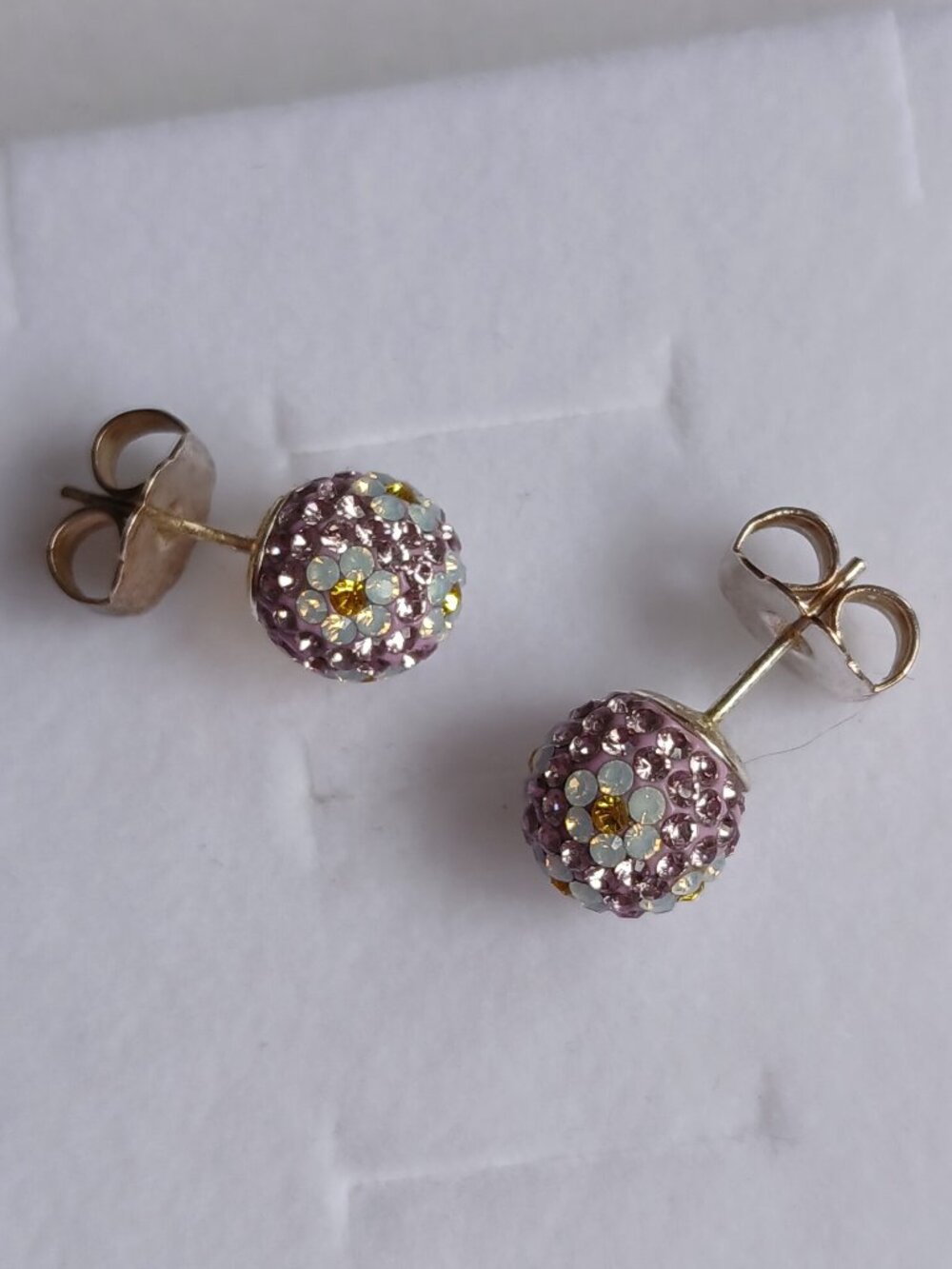 Large Sparkle Ball Earrings